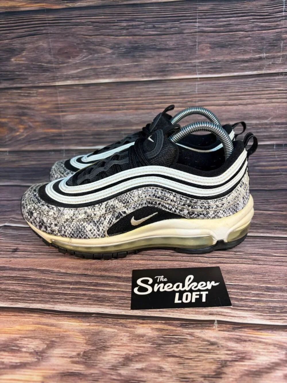 Nike Air Max 97 Cocoa Snake Women's Athletic Lace Up Shoes Size 8